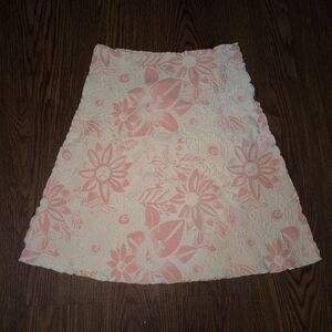 Haystacks Woman's Medium Pink Floral Skirt